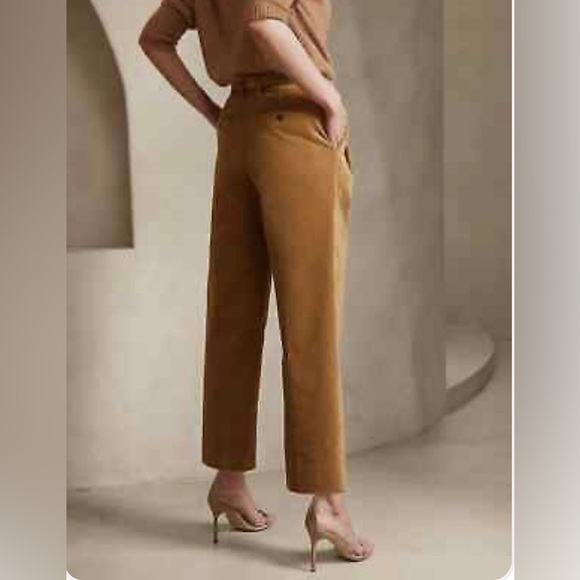 Banana Republic RIVOLI PLEATED CORDUROY PANT - Vicuna Brown size 12s - Picture 2 of 8